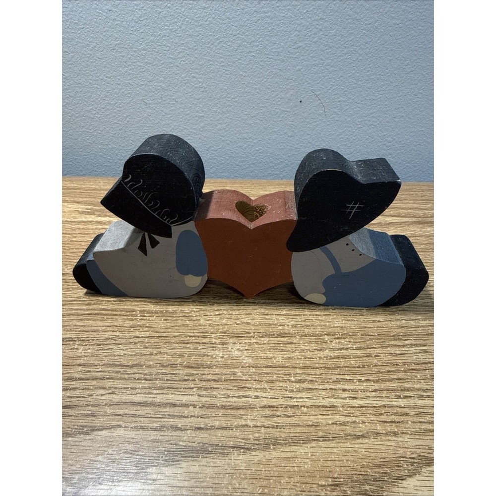 Vintage Amish Boy Girl Candle Holder